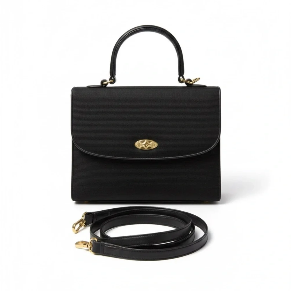 Genuine Horse Hair Elegant Black Handbag
